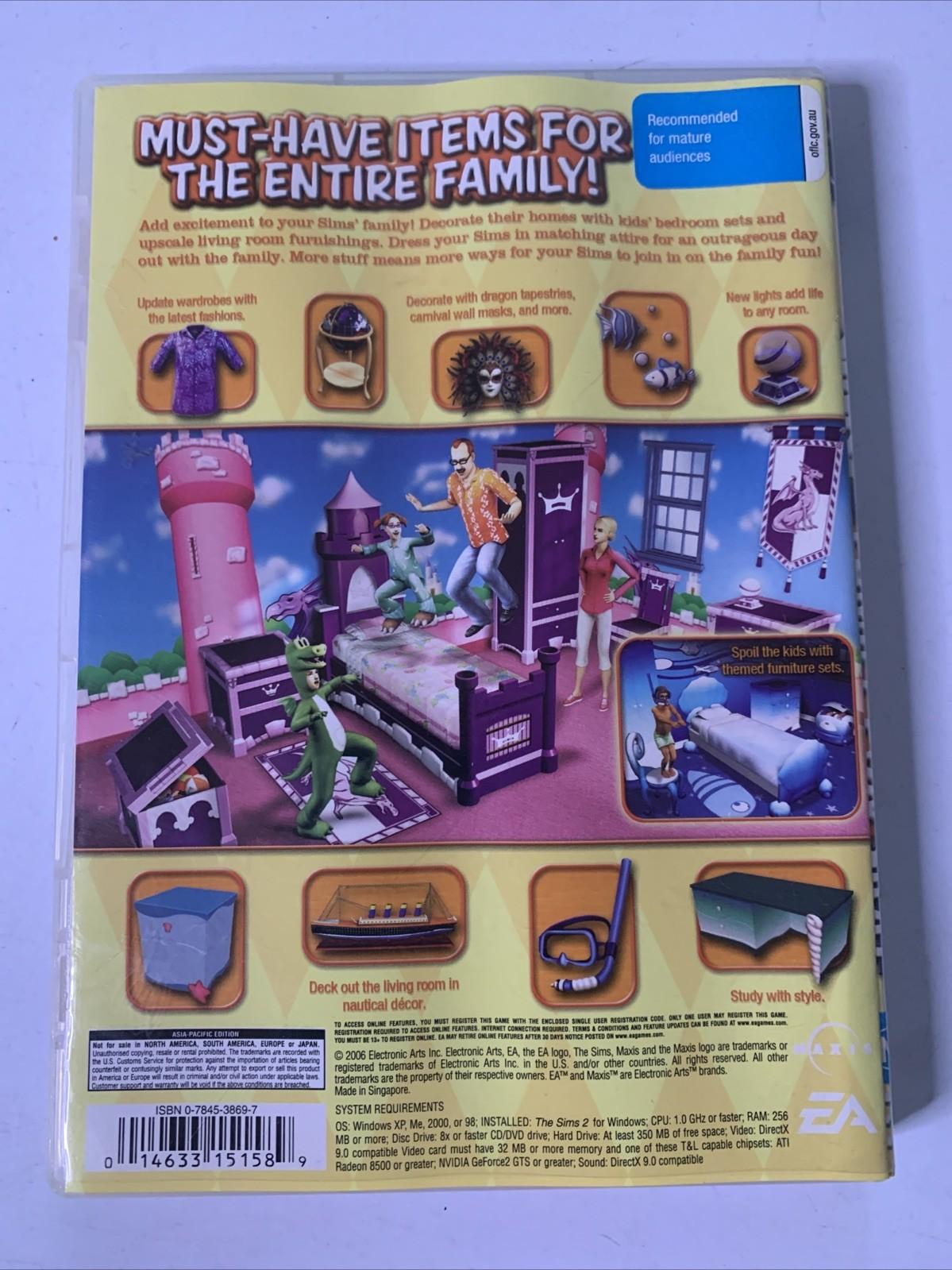 The Sims 2: Family Fun Stuff PC CD-ROM Windows Game