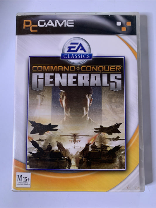 Command & Conquer Generals PC Windows CD-ROM 2002 RTS Strategy Game Complete