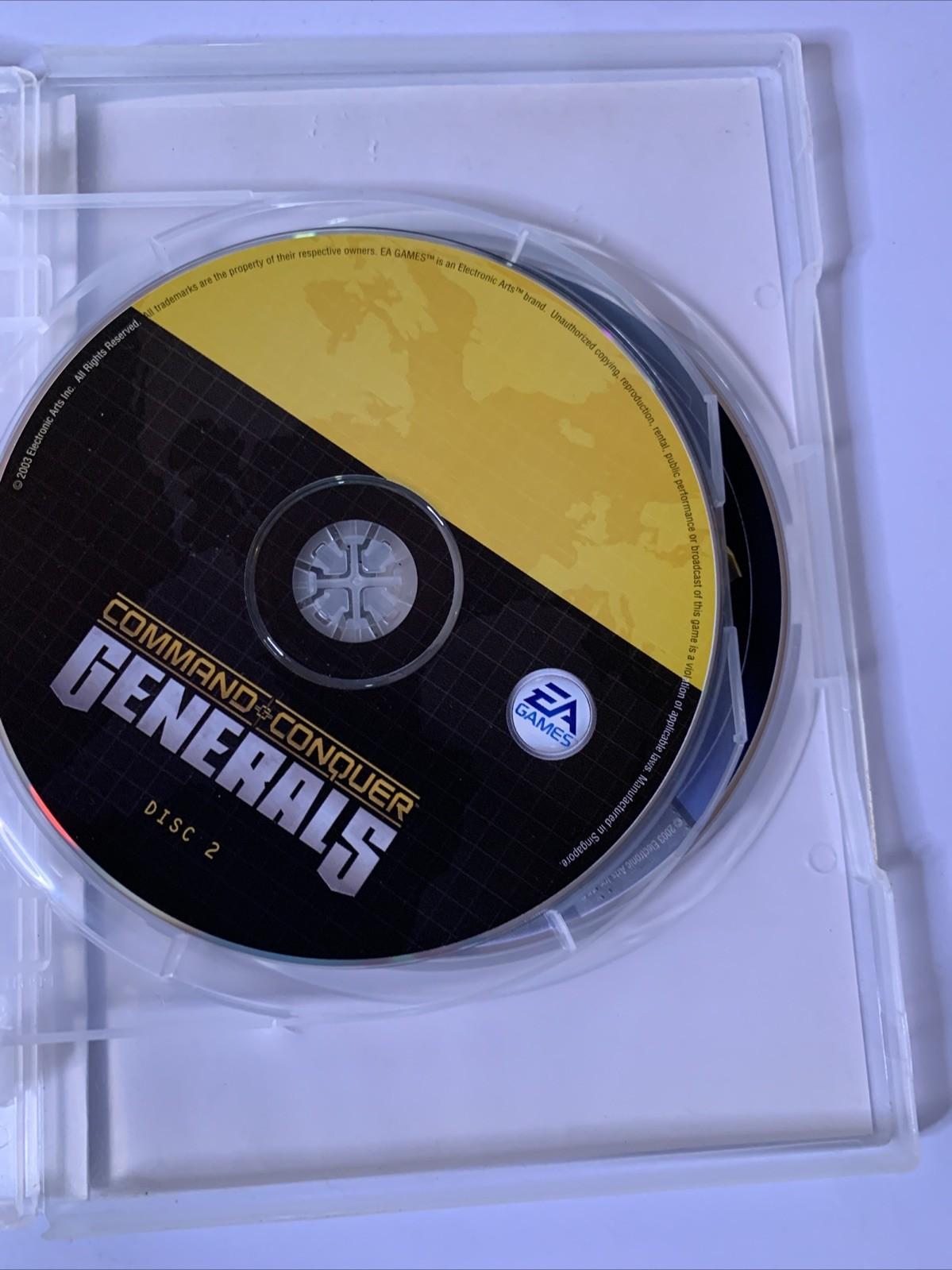 Command & Conquer Generals PC Windows CD-ROM 2002 RTS Strategy Game Complete