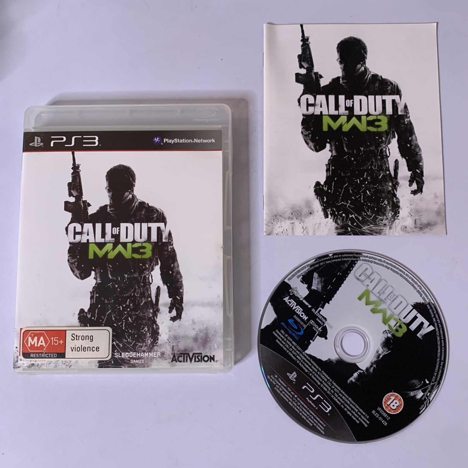 Call Of Duty Modern Warfare 3 MW3 Sony Playstation 3 PS3 Game Complete ...