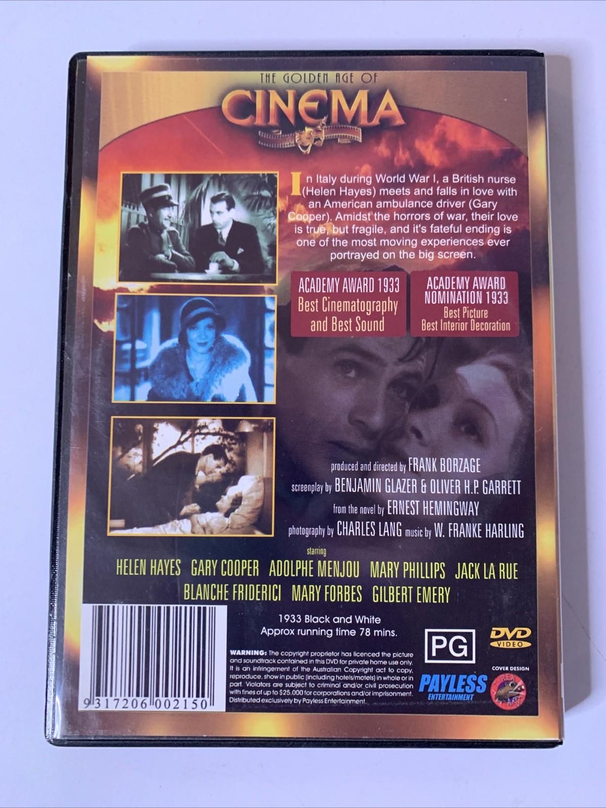 A Farewell To Arms (DVD, 1932) Gary Cooper, Helen Hayes  All Regions