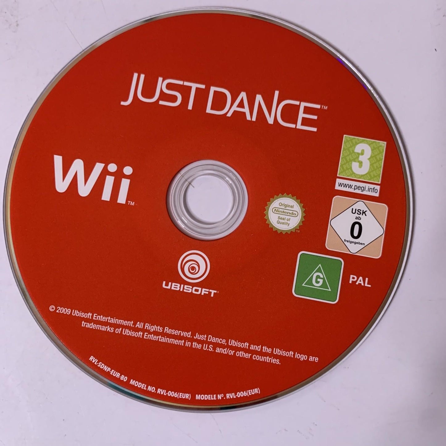Just Dance (Nintendo Wii, 2009) PAL Game Complete