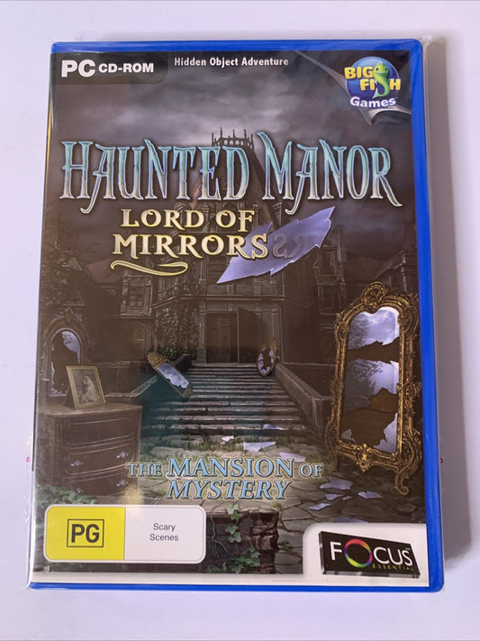 Haunted Manor: Lord Of Mirrors PC CD-ROM Windows Hidden Object Game NEW
