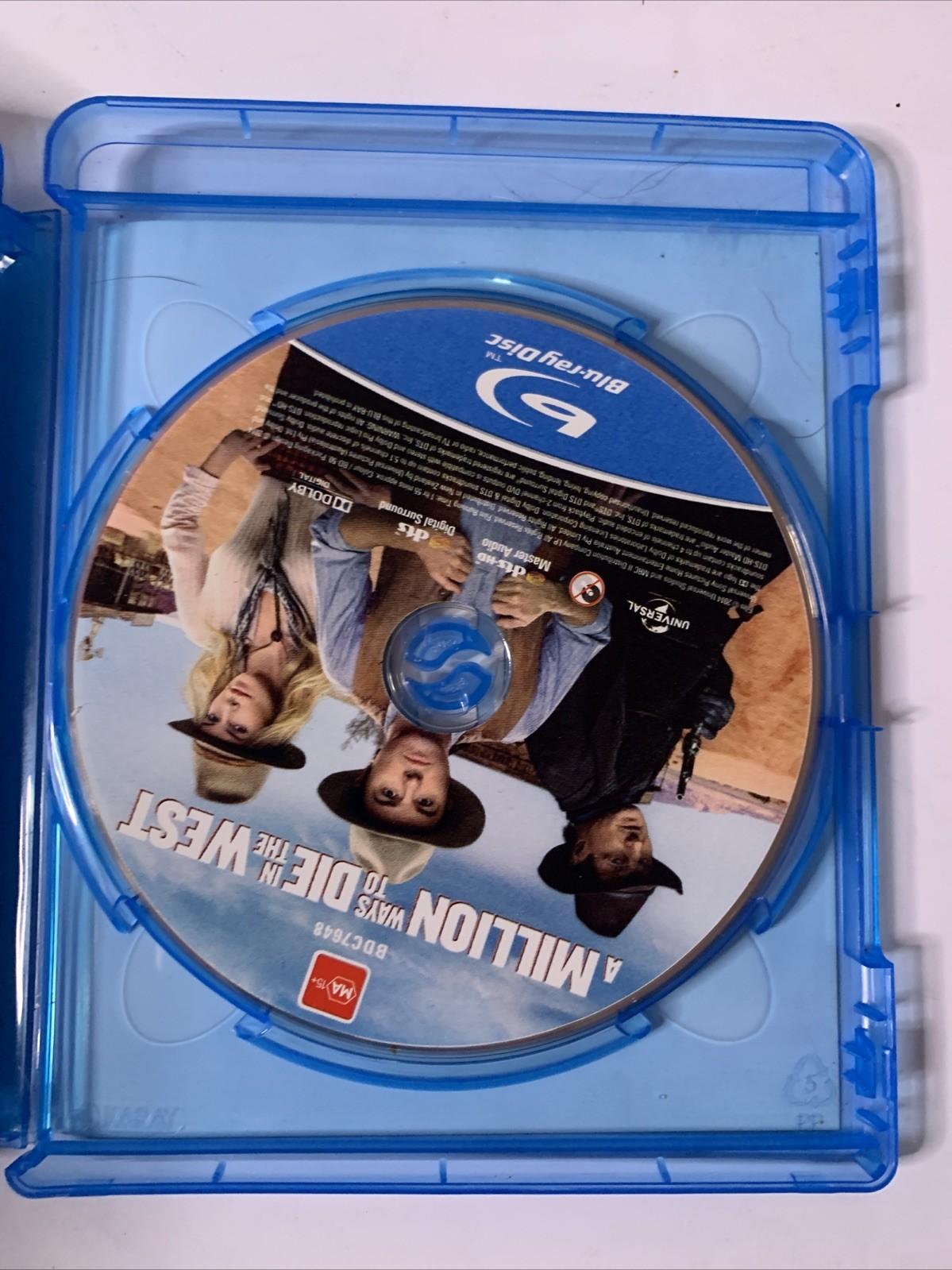 A Million Ways To Die In The West (Blu-ray, 2014) Seth Macfarlane, Liam Neeson