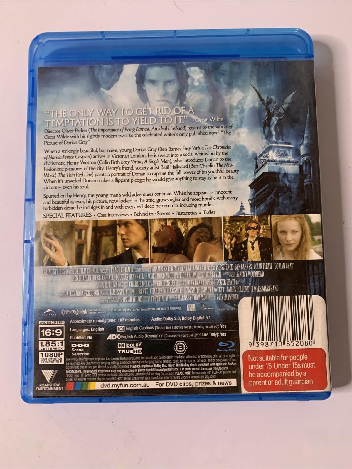 Dorian Gray (Blu-ray, 2009) Colin Firth, Ben Barnes  Region B