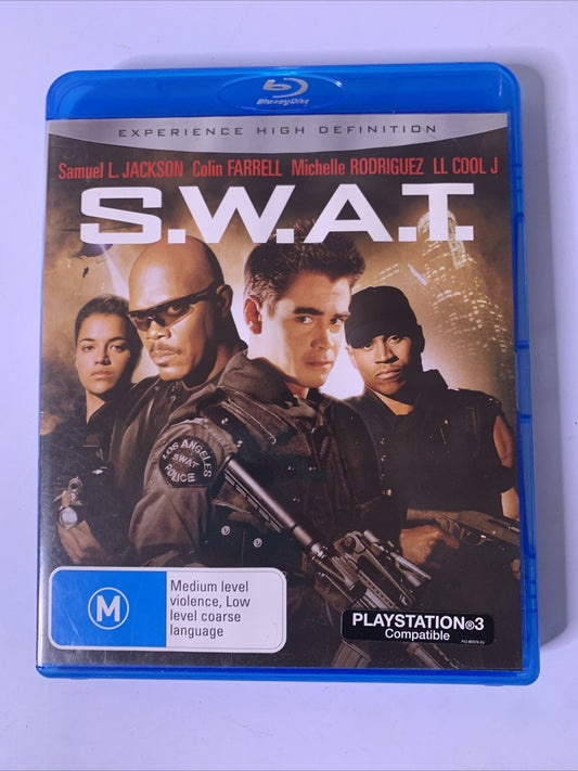 SWAT (Blu-ray, 2003) Colin Farrell, Samuel L. Jackson, Jeremy Renner Region B
