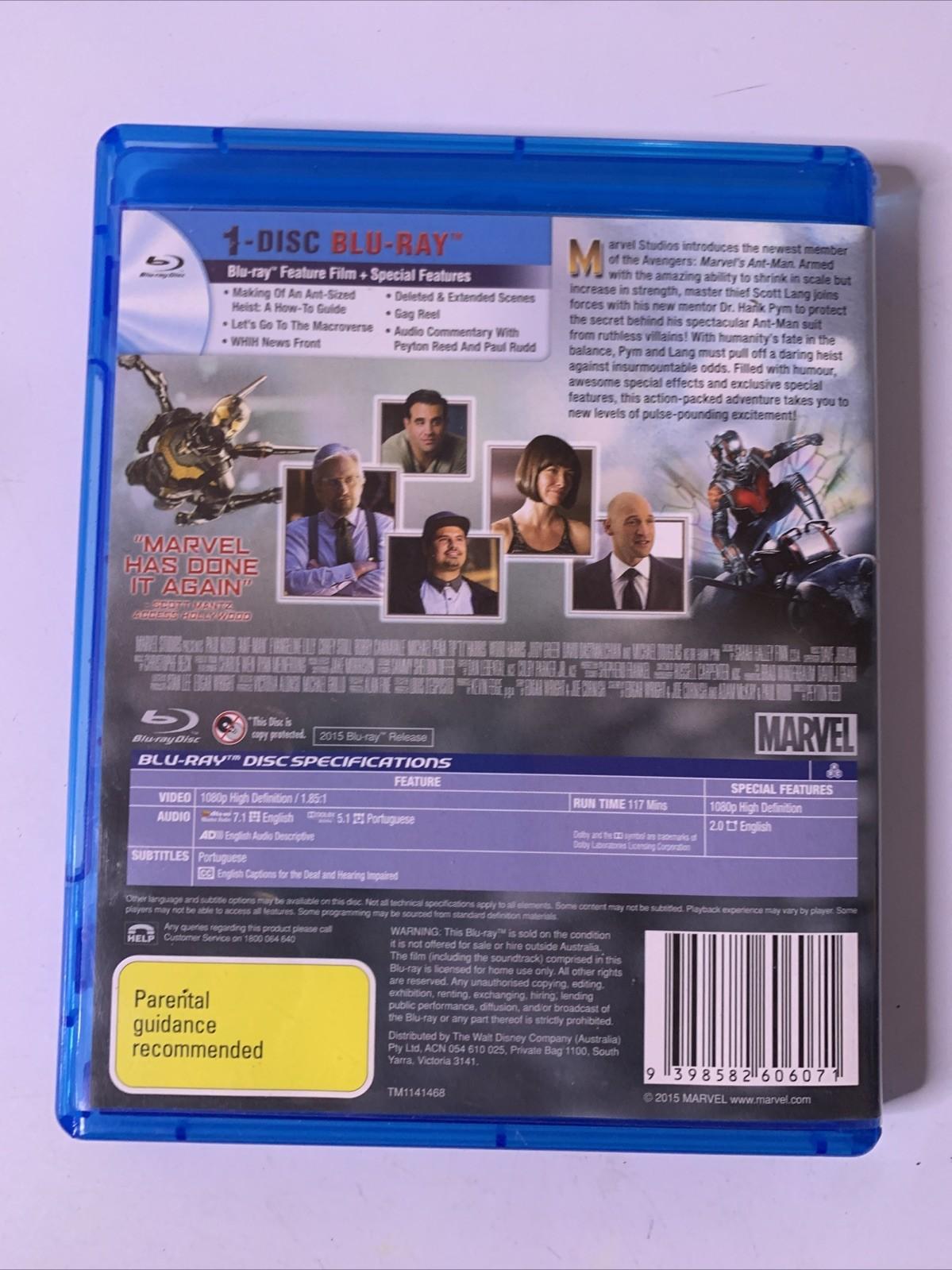 Ant-Man (Blu-ray, 2015) Paul Rudd, Michael Douglas  All Regions