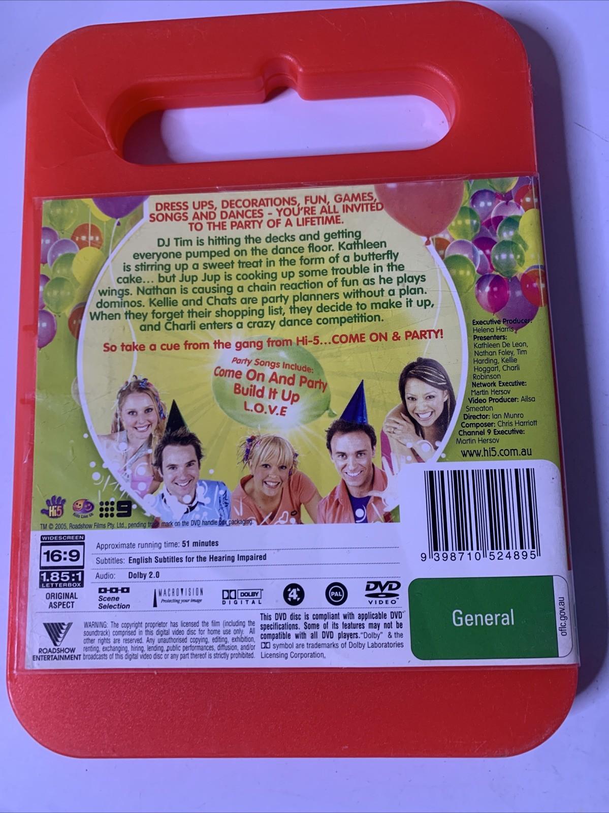 Hi-5 Come On And Party (DVD, 2004) Region 4