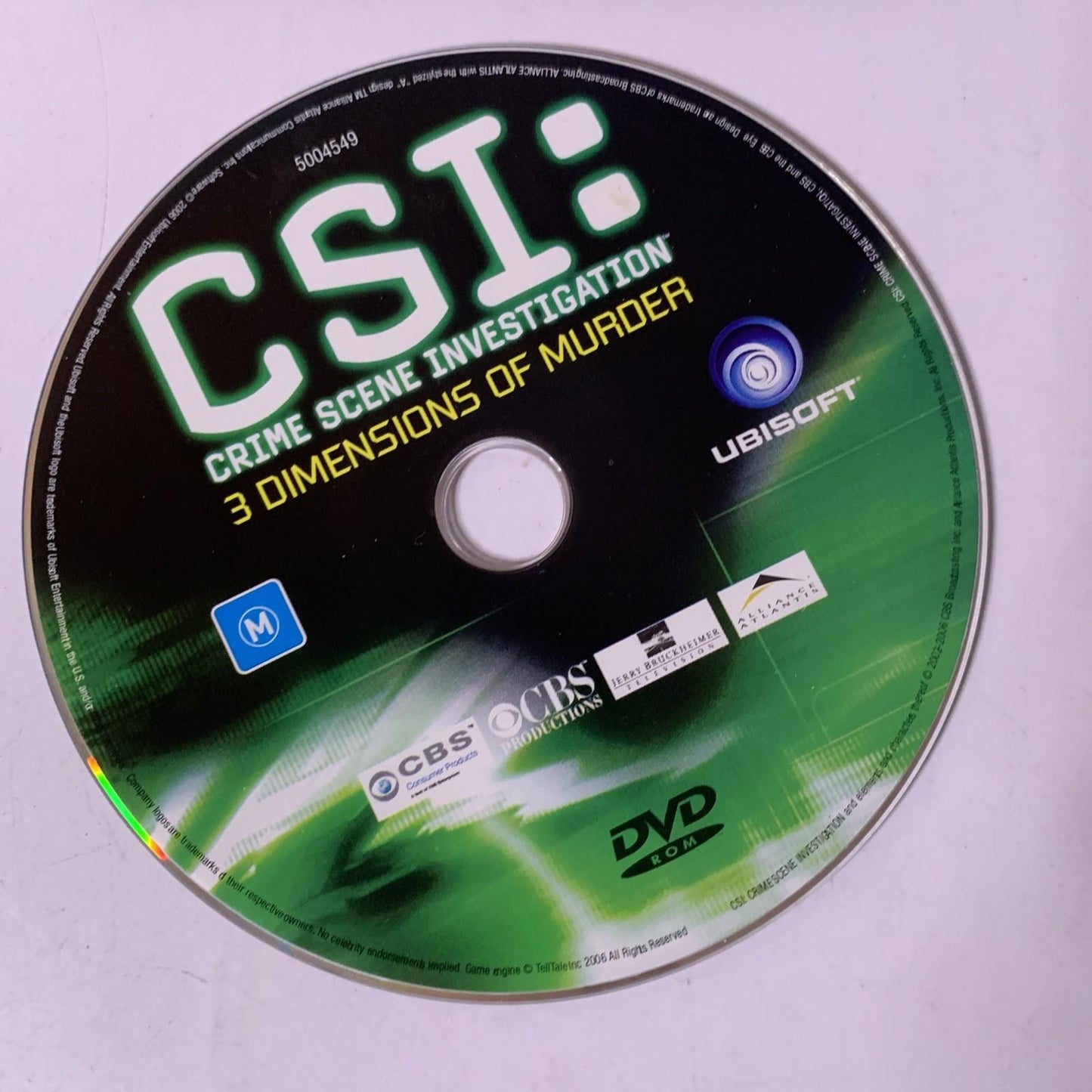 CSI: 3 Dimensions Of Murder PC DVD Windows Detective Game Complete