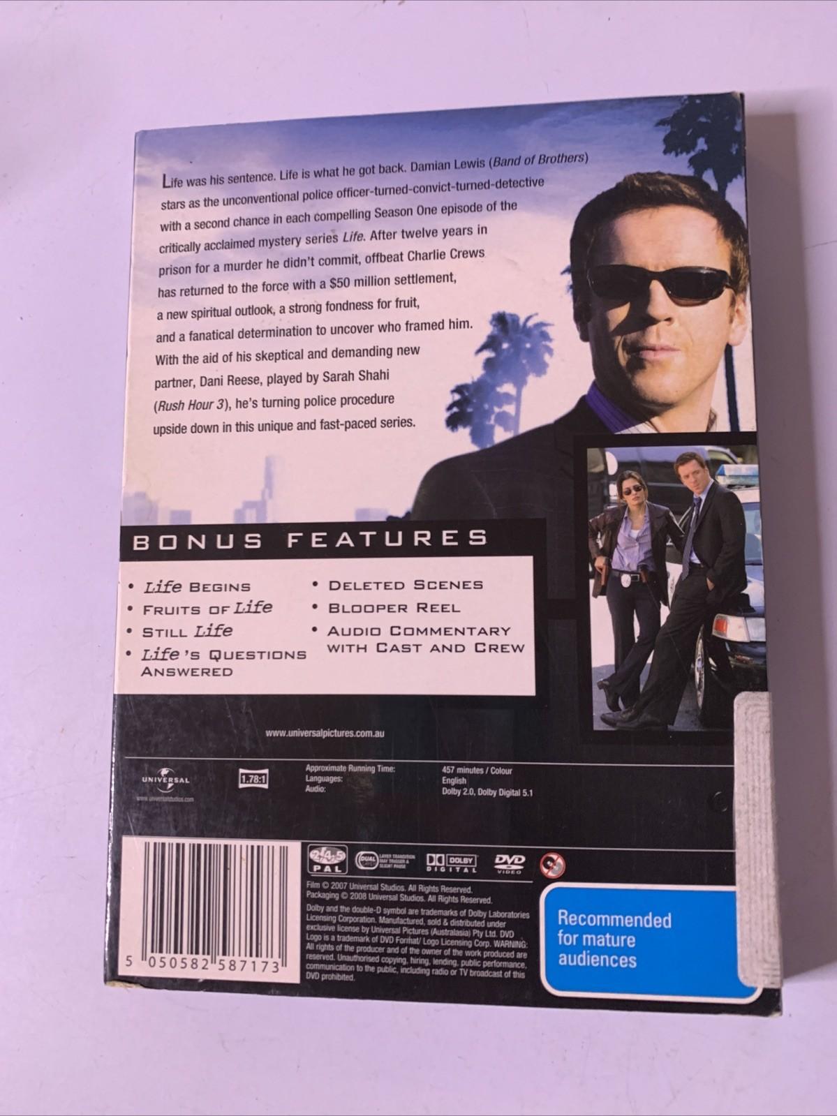 Life : Season 1 (DVD, 2007, 3-Discs) Region 4 &2