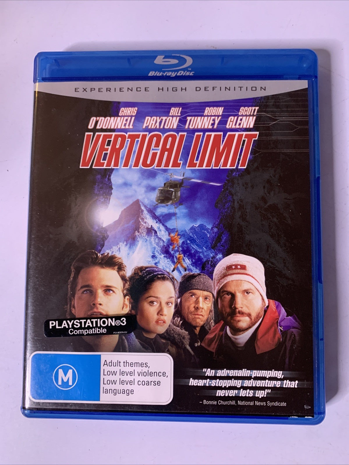 Vertical Limit (Blu-ray, 2000) Bill Paxton, Chris O'Donnell, Ben Mendelsohn