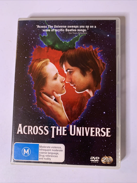 Across The Universe (DVD, 2007, 2-Discs) Evan Rachel Wood, Jim Sturgess Region 4