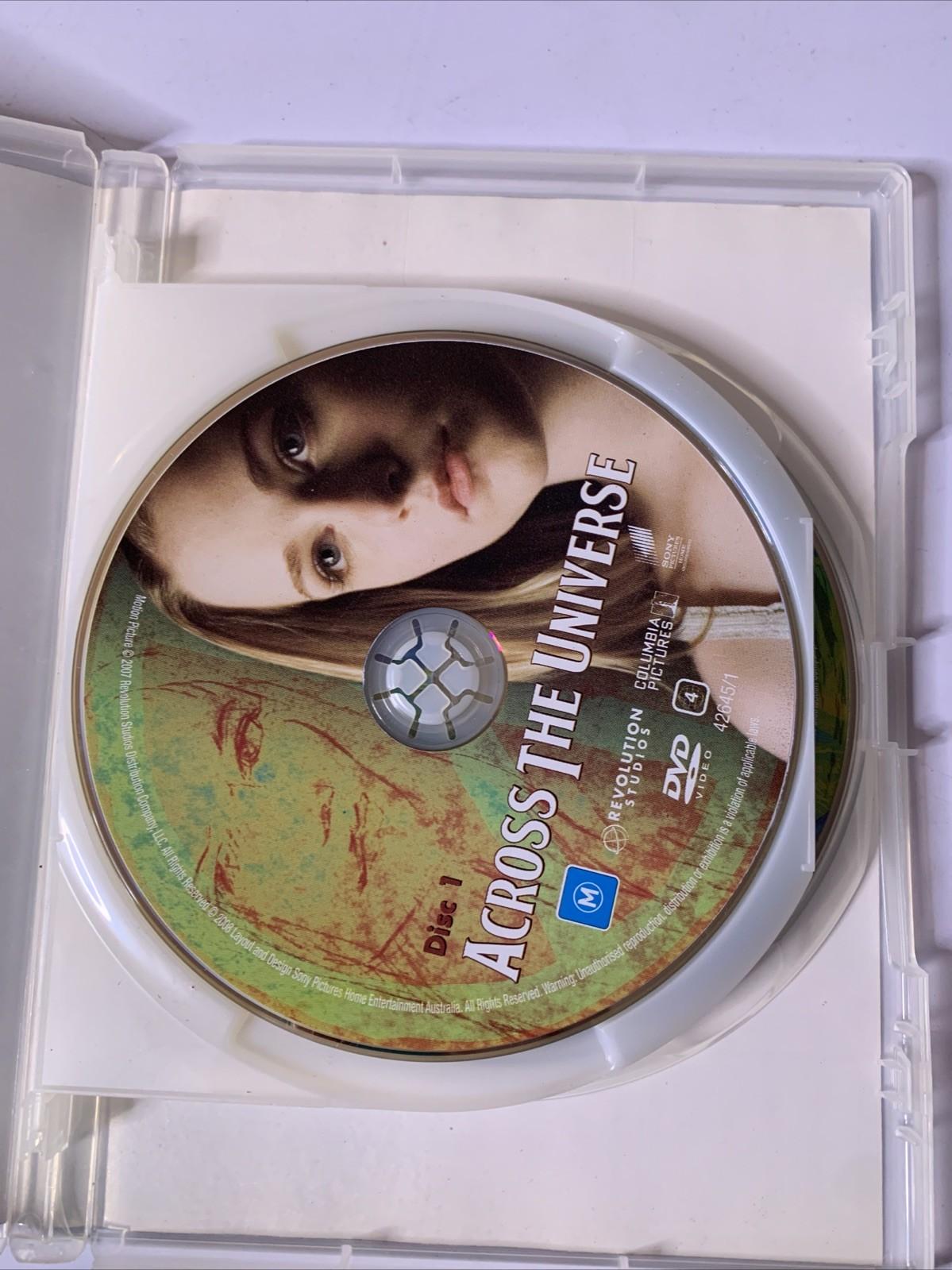 Across The Universe (DVD, 2007, 2-Discs) Evan Rachel Wood, Jim Sturgess Region 4