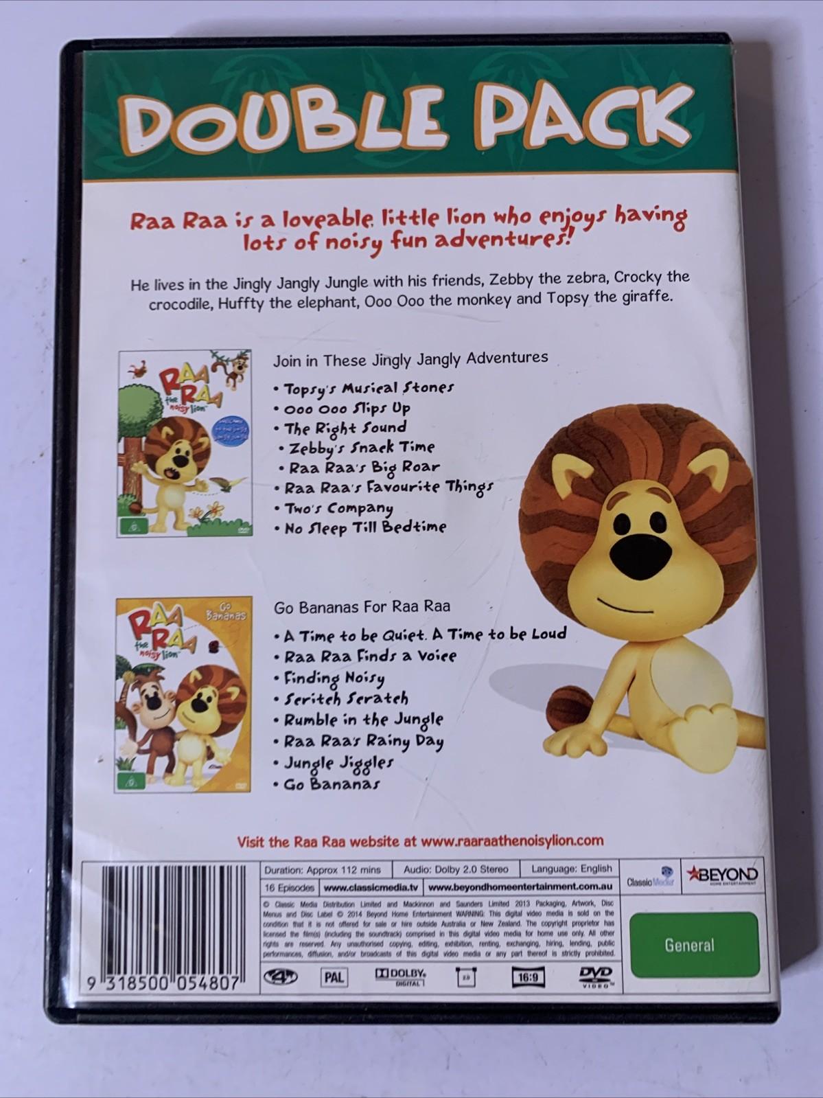 Raa Raa The Noisy Lion: Welcome To The Jingly Jangly Jungle / Go Bananas (DVD)