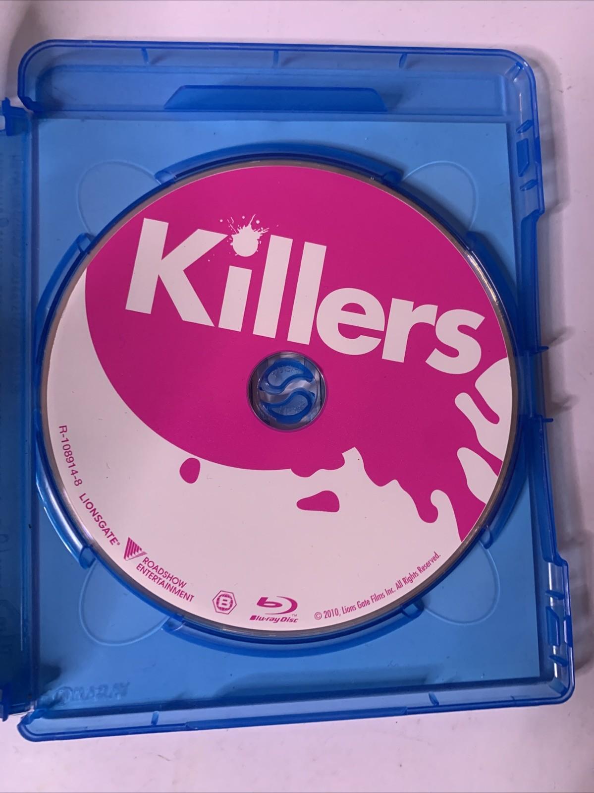 Killers (Blu-ray, 2010) Katherine Heigl, Ashton Kutcher, Tom Selleck Region B
