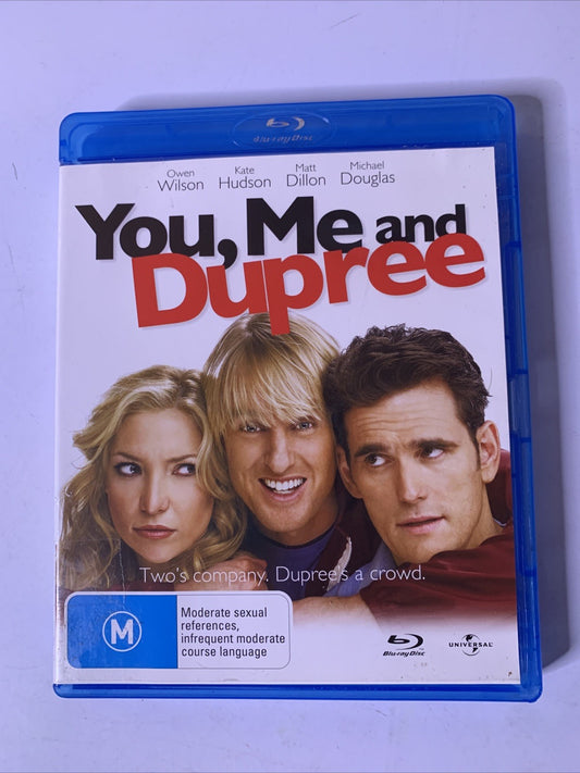 You, Me and Dupree (Blu-ray, 2006) Owen Wilson, Kate Hudson, Matt Dillon RegionB