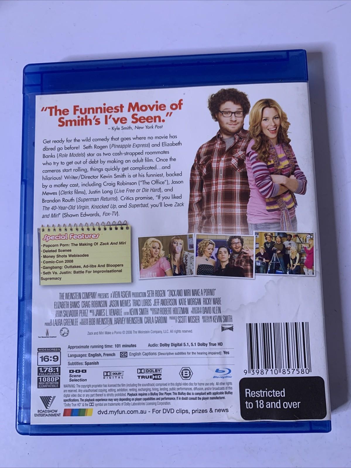 Zack And Miri Make A Porno (Blu-ray, 2008) Seth Rogen, Elizabeth Banks Region B