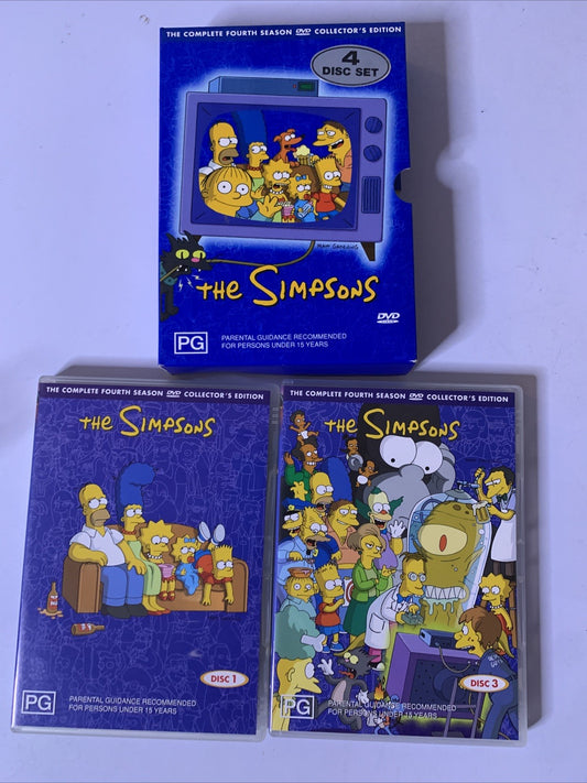 The Simpsons: Season 4 (DVD, 1992, 4-Disc Set) Region 4