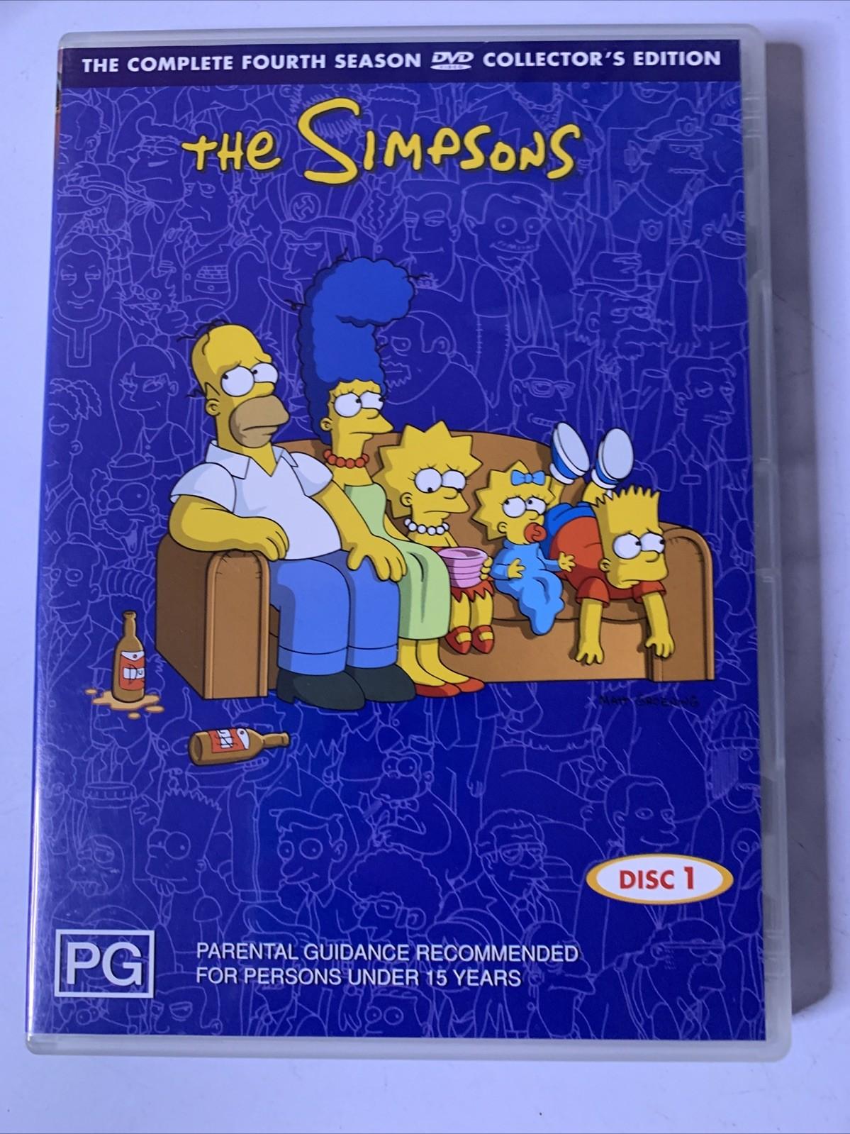 The Simpsons: Season 4 (DVD, 1992, 4-Disc Set) Region 4