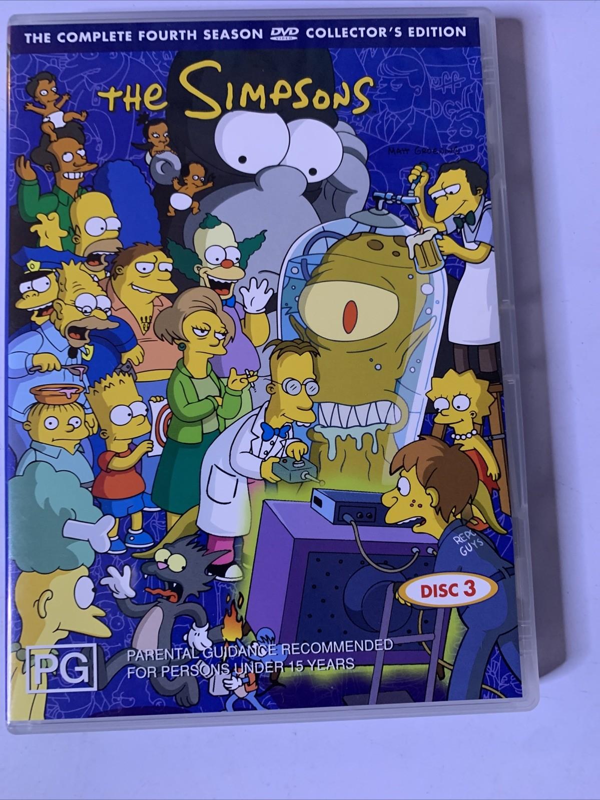 The Simpsons: Season 4 (DVD, 1992, 4-Disc Set) Region 4