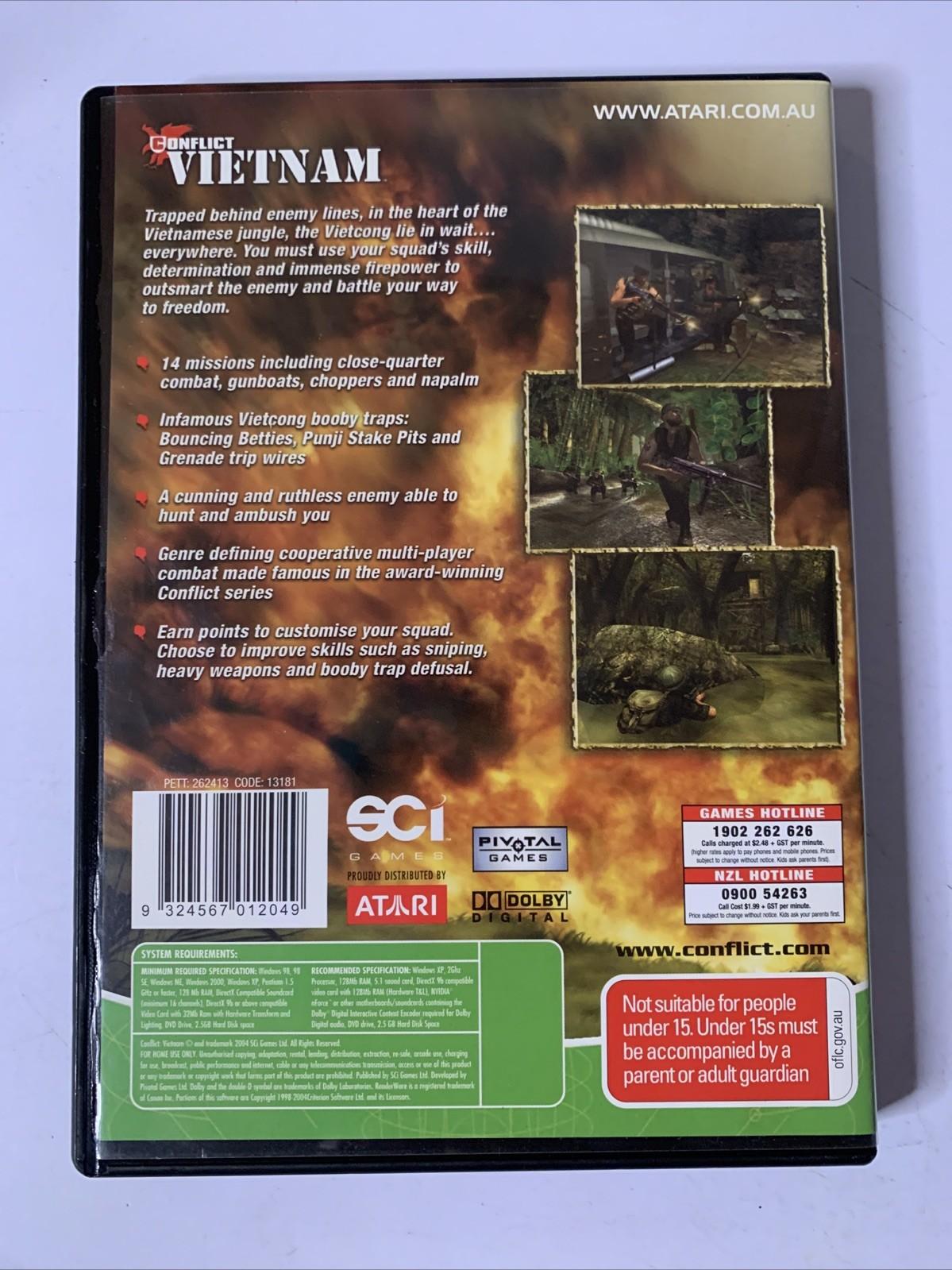 Conflict: Vietnam PC DVD Windows 2004 FPS Shooter Game