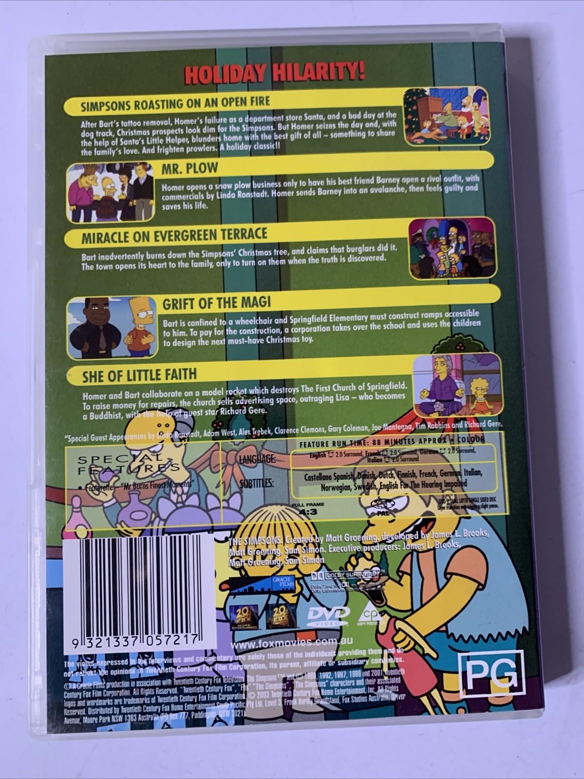 The Simpsons: Christmas With The Simpsons (DVD, 2000) Animation Region 4