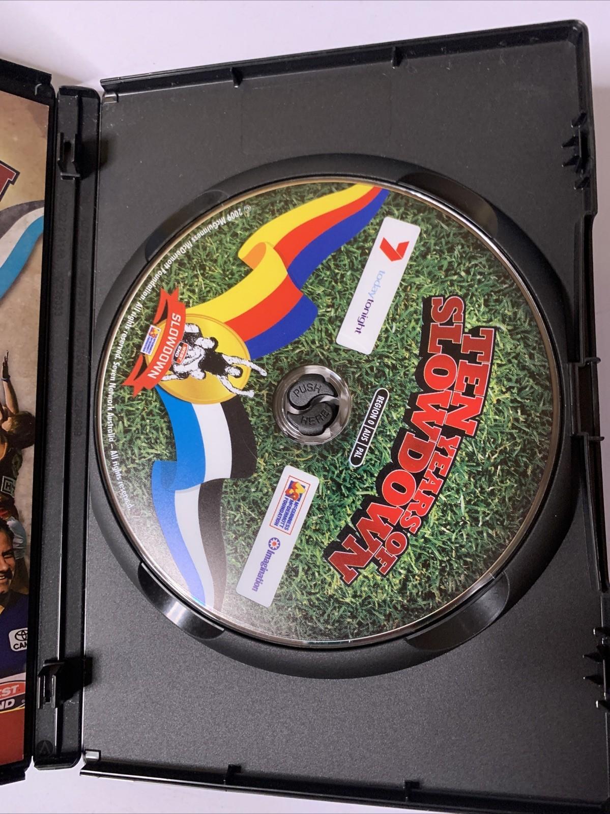 Ten Years Of Slowdown AFL Adelaide Crows Vs Port Adelaide (DVD, 2009) All Region