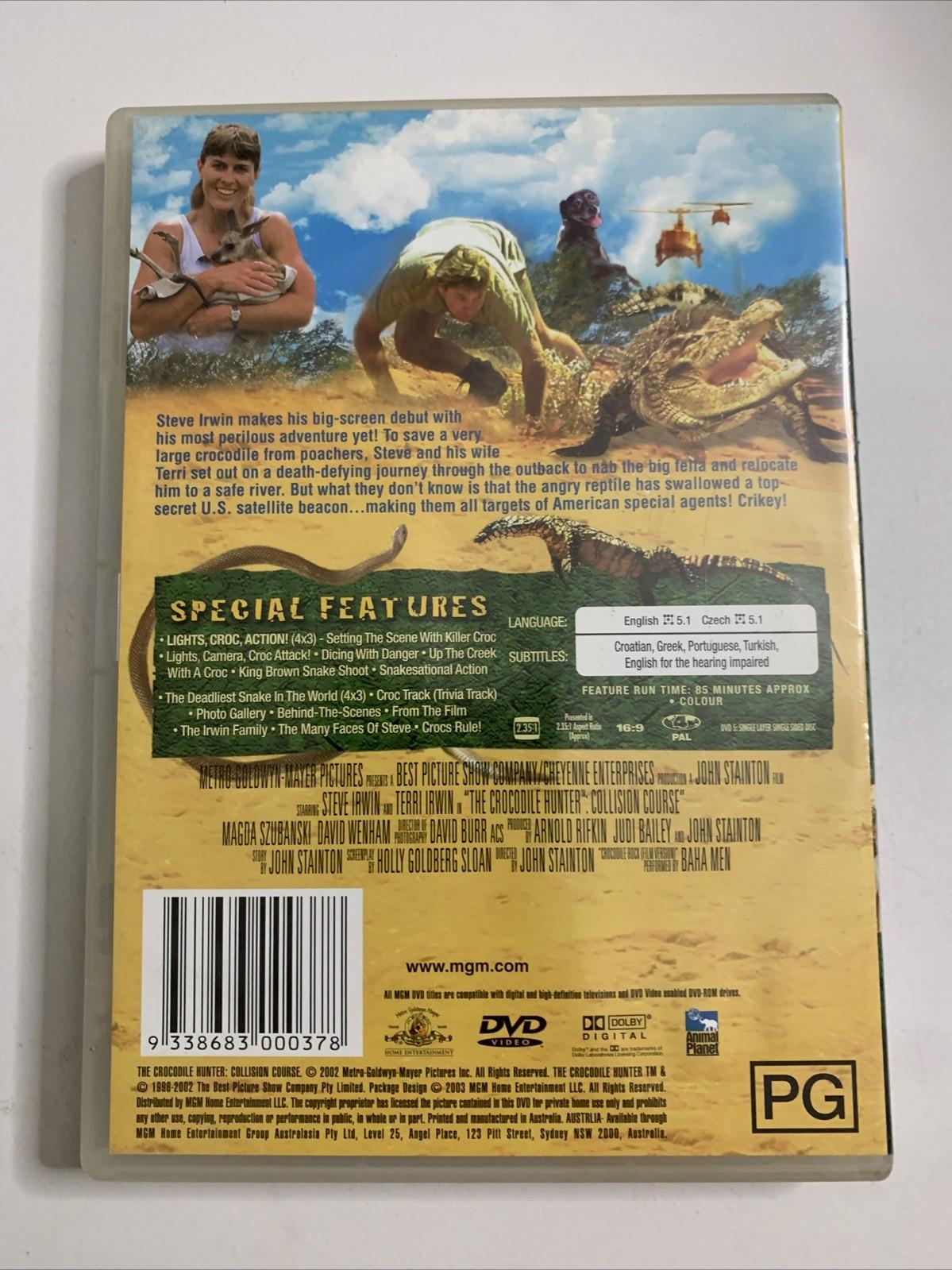 The Crocodile Hunter: Collision Course (DVD, 2002) Steve Irwin Region 4