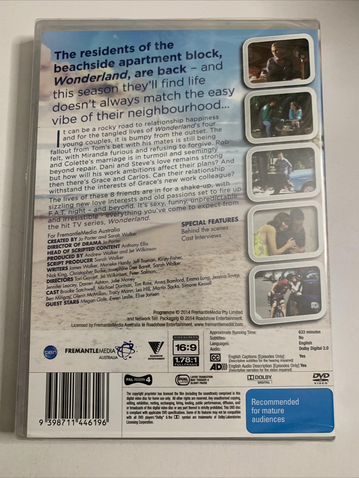 Wonderland : Season 2 (DVD, 2014, 4-Discs) Region 4 NEW Sealed