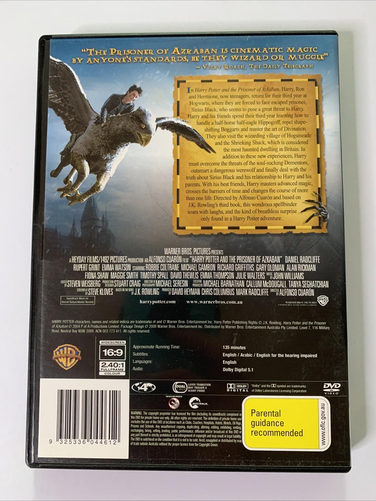 Harry Potter And The Prisoner of Azkaban (DVD, 2004) Region 4