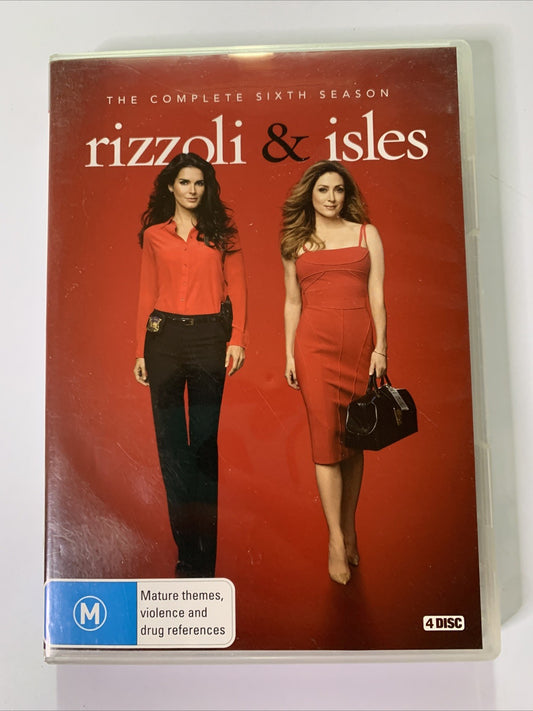 Rizzoli & Isles : Season 6 (DVD, 2015, 4-Discs) Region 4