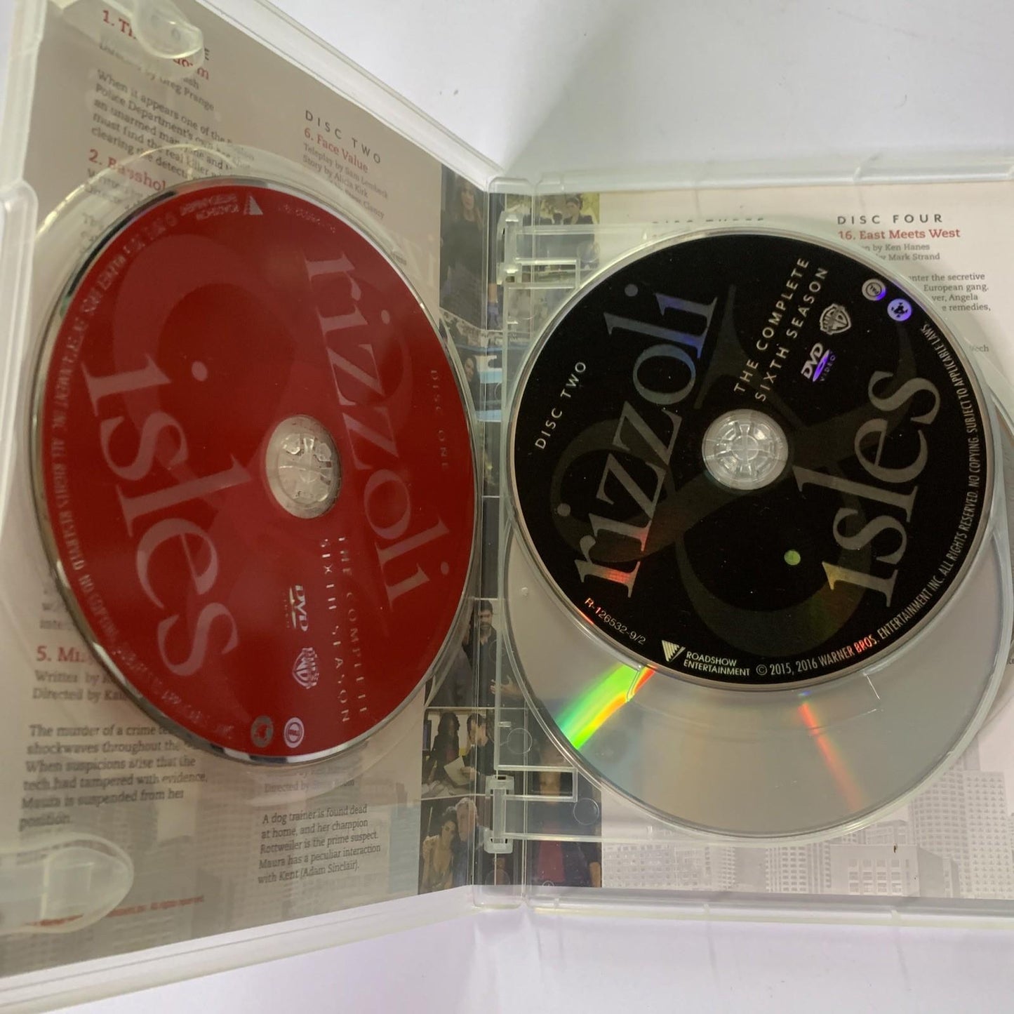 Rizzoli & Isles : Season 6 (DVD, 2015, 4-Discs) Region 4
