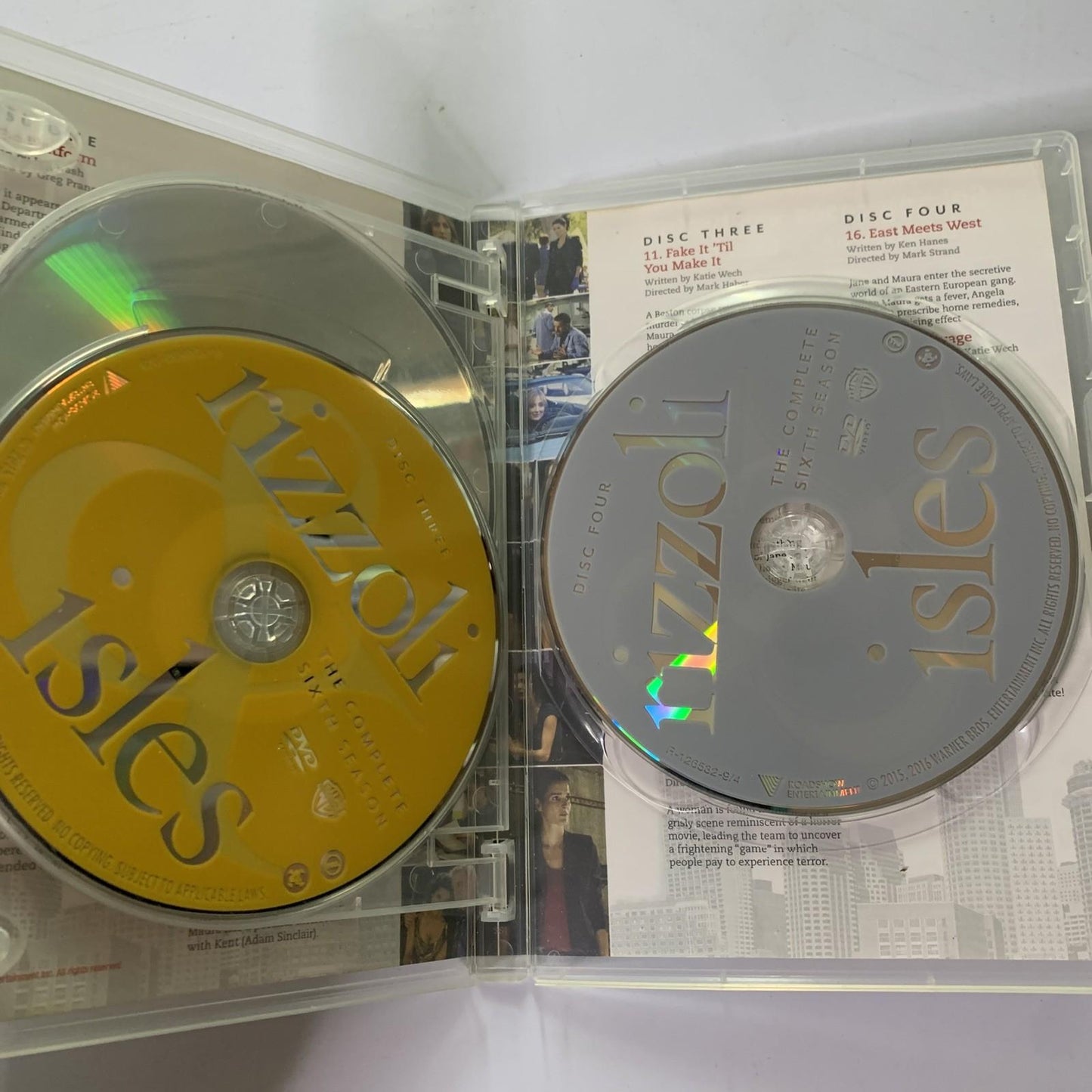 Rizzoli & Isles : Season 6 (DVD, 2015, 4-Discs) Region 4