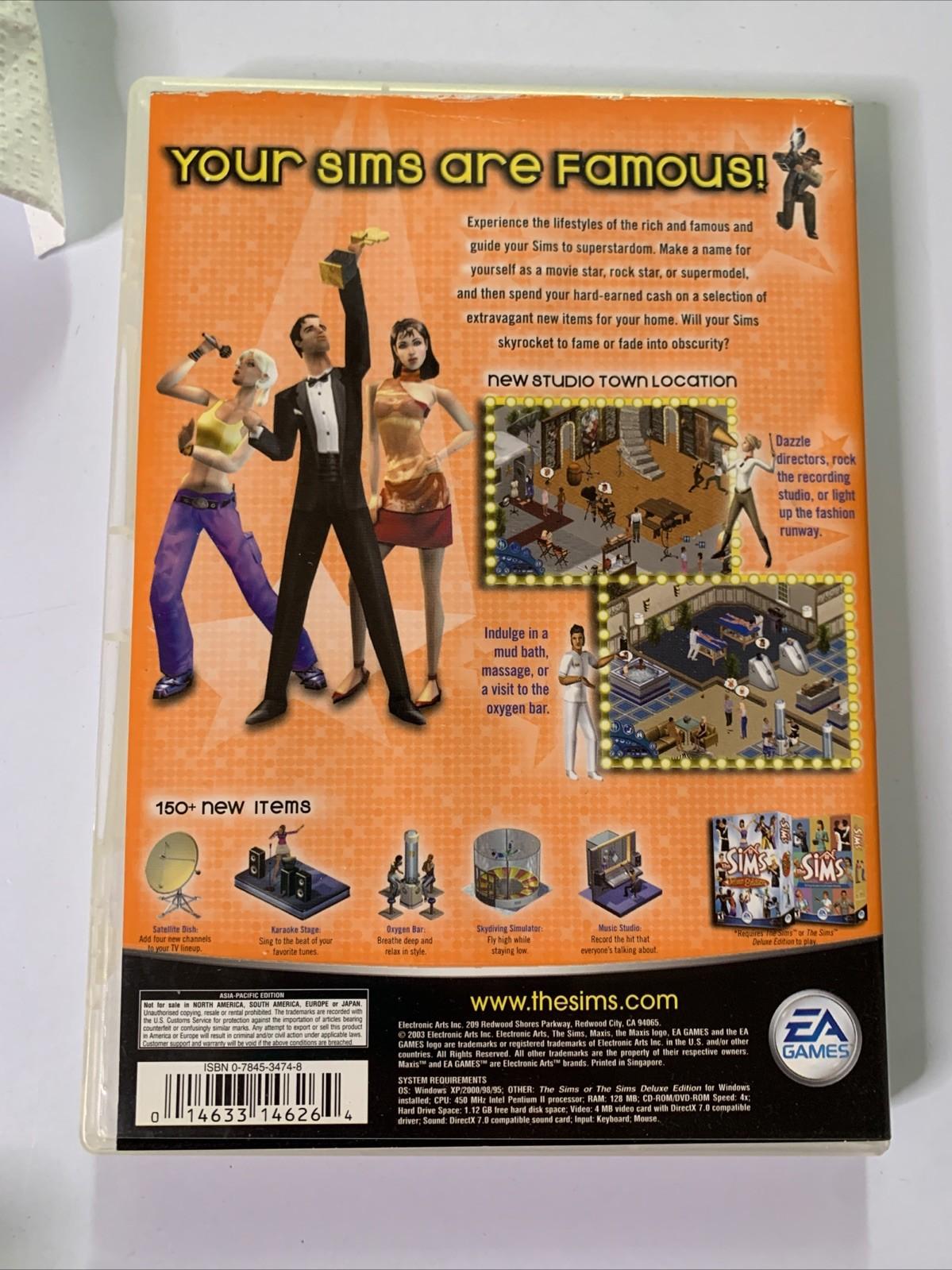 The Sims: Superstar Expansion Pack PC CD-ROM Game