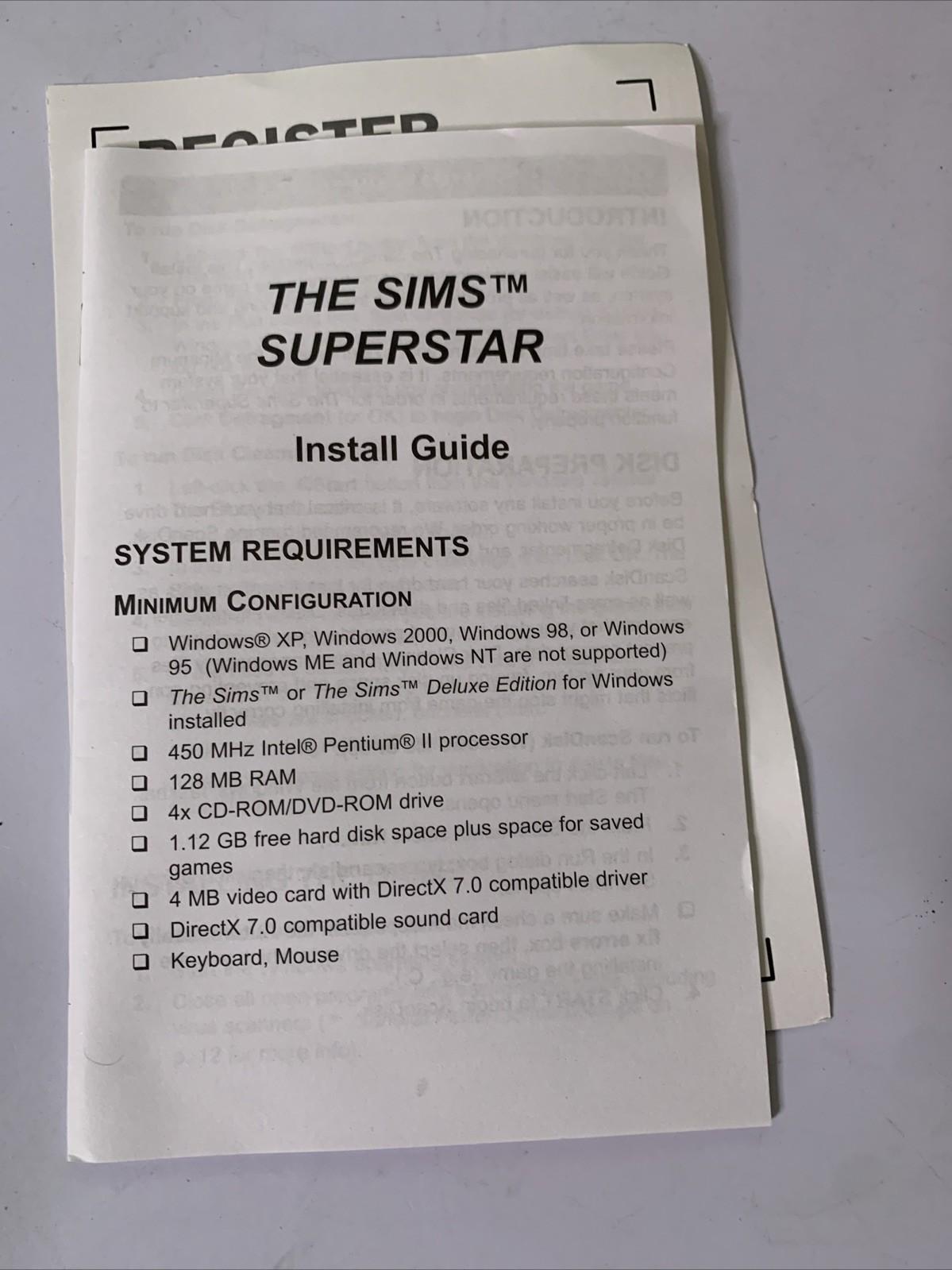 The Sims: Superstar Expansion Pack PC CD-ROM Game