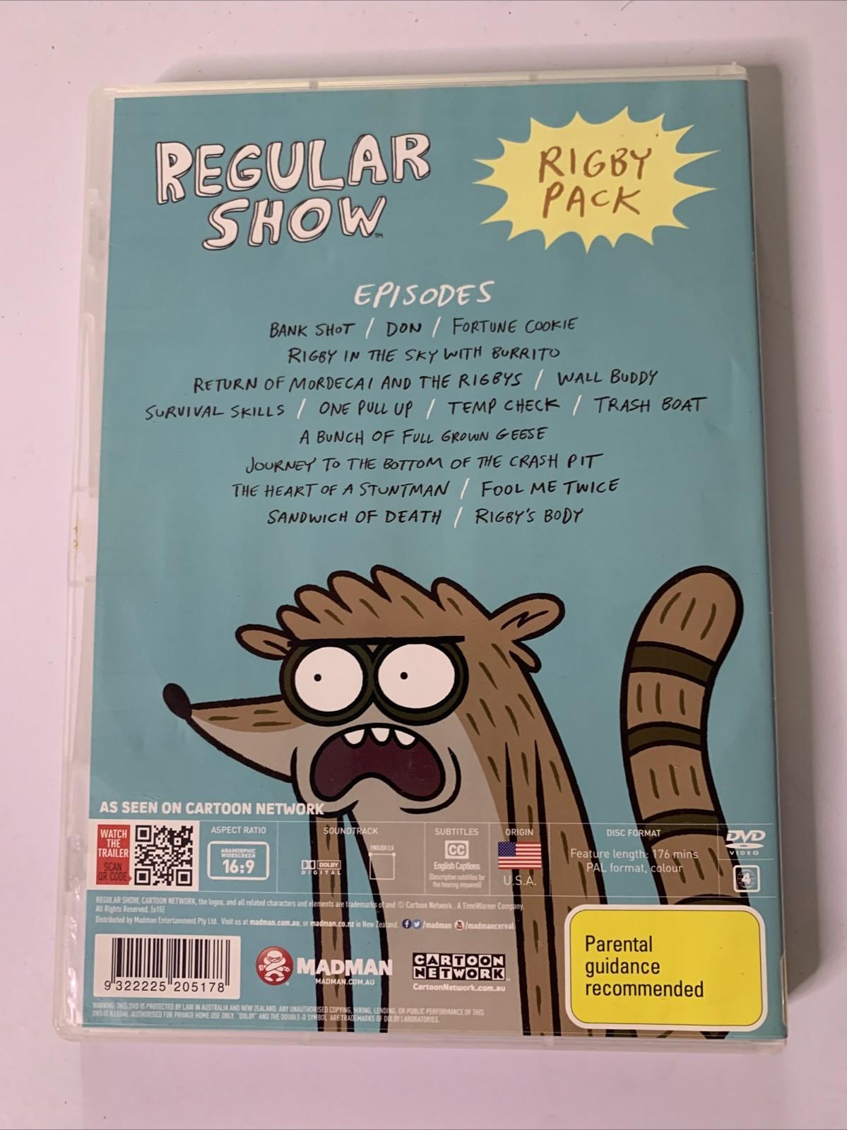 Regular Show: Rigby Pack (DVD, 2015) Cartoon Network Animation Region 4