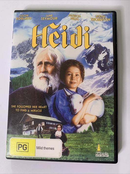 Heidi (DVD, 1993) Jason Robards, Jane Seymour, Patricia Neal  All Regions