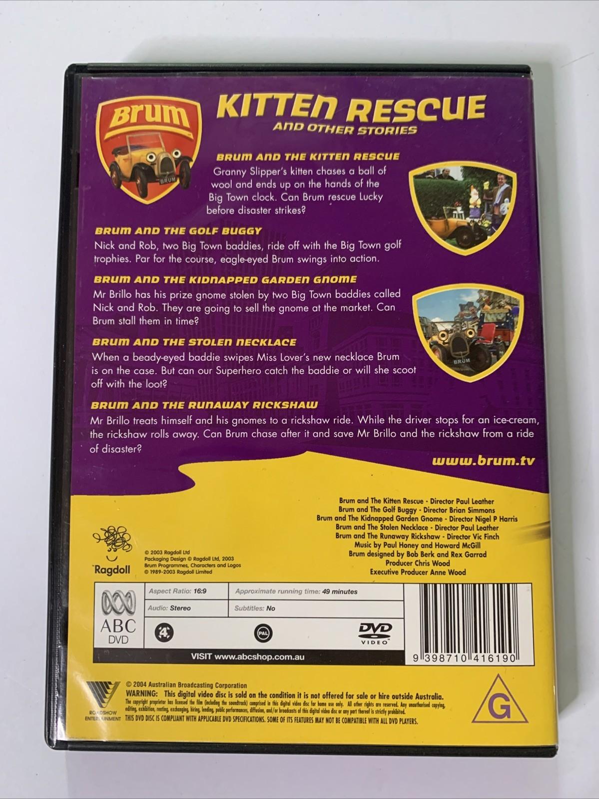 Brum: Kitten Rescue And Other Stories (DVD, 2004) Animation ABC Kids Region 4