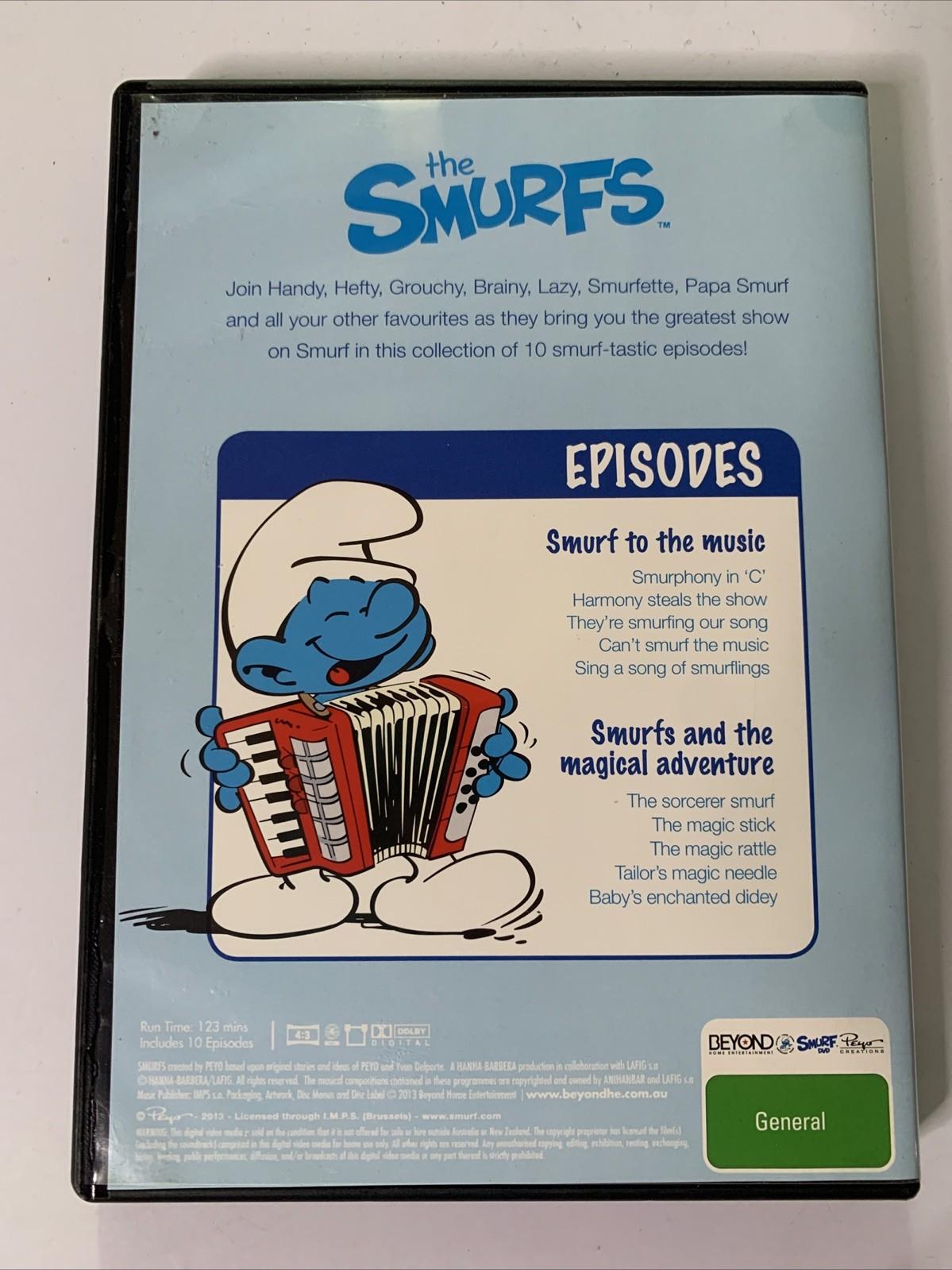 The Smurfs: To The Music / And The Magical Adventure (DVD, 2-Discs) Region 4