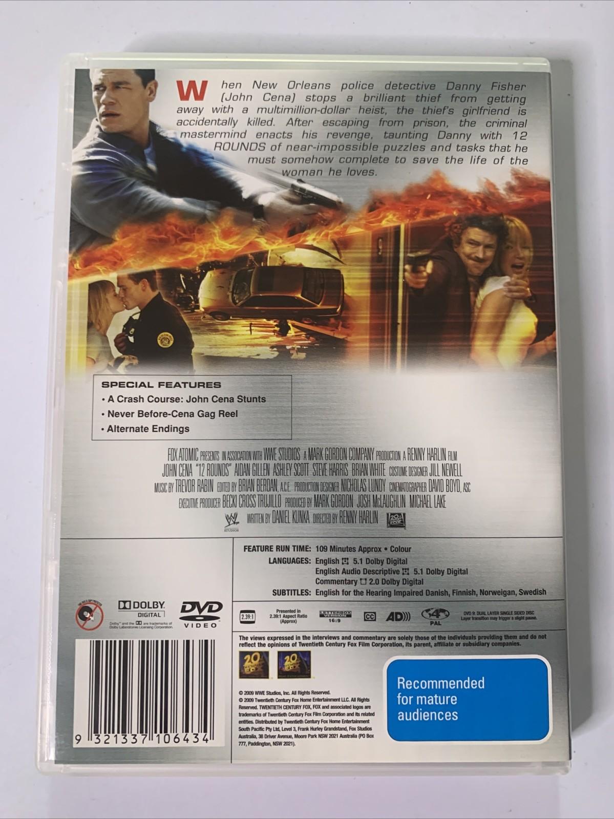 12 Rounds (DVD, 2009) John Cena Region 4