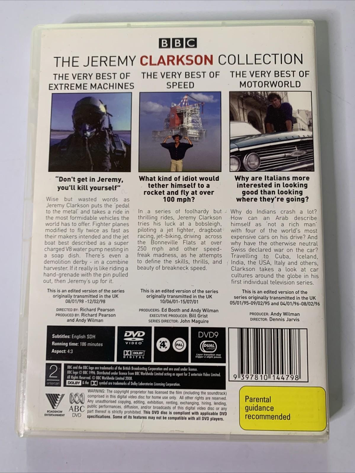 Jeremy Clarkson: Extreme Machines / Motorworld / Speed (DVD) Region 4