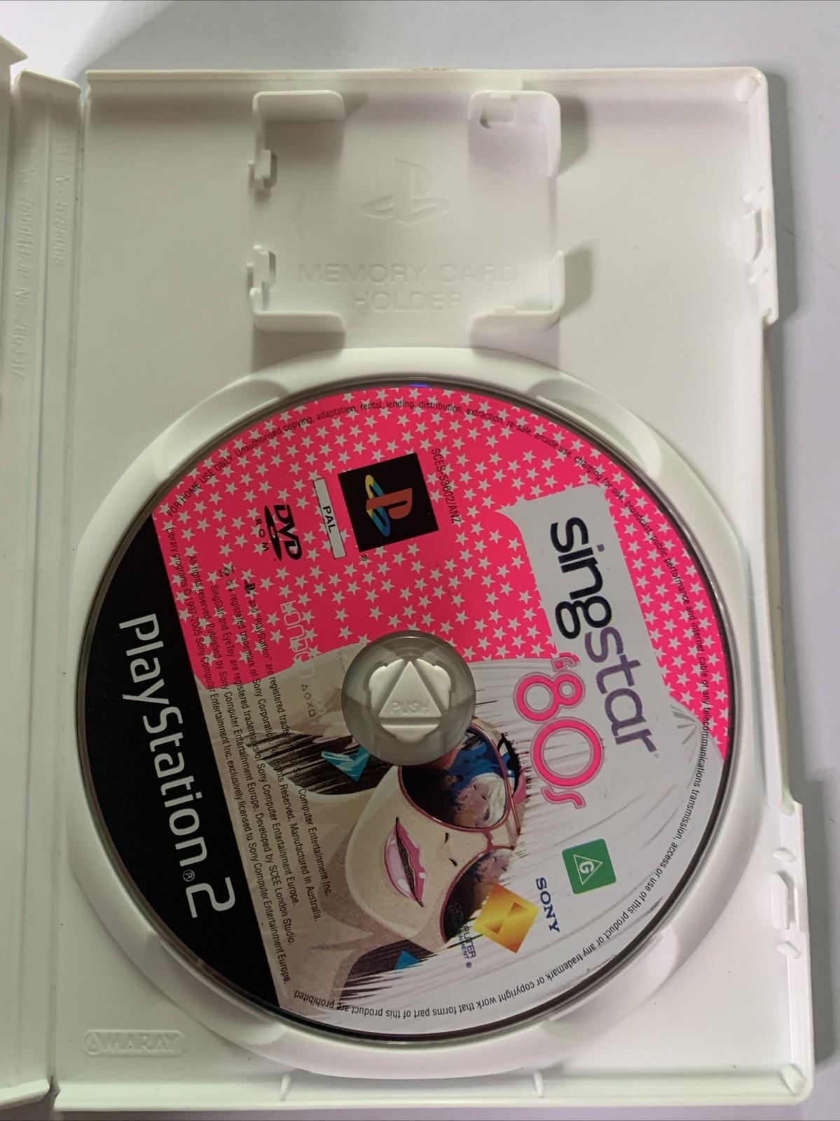 SingStar 80's PS2 Sony PlayStation PAL Game
