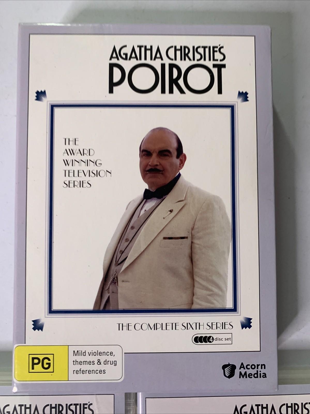 Agatha Christie Poirot : Series 6 (DVD, 1996, 4-Discs) All Regions