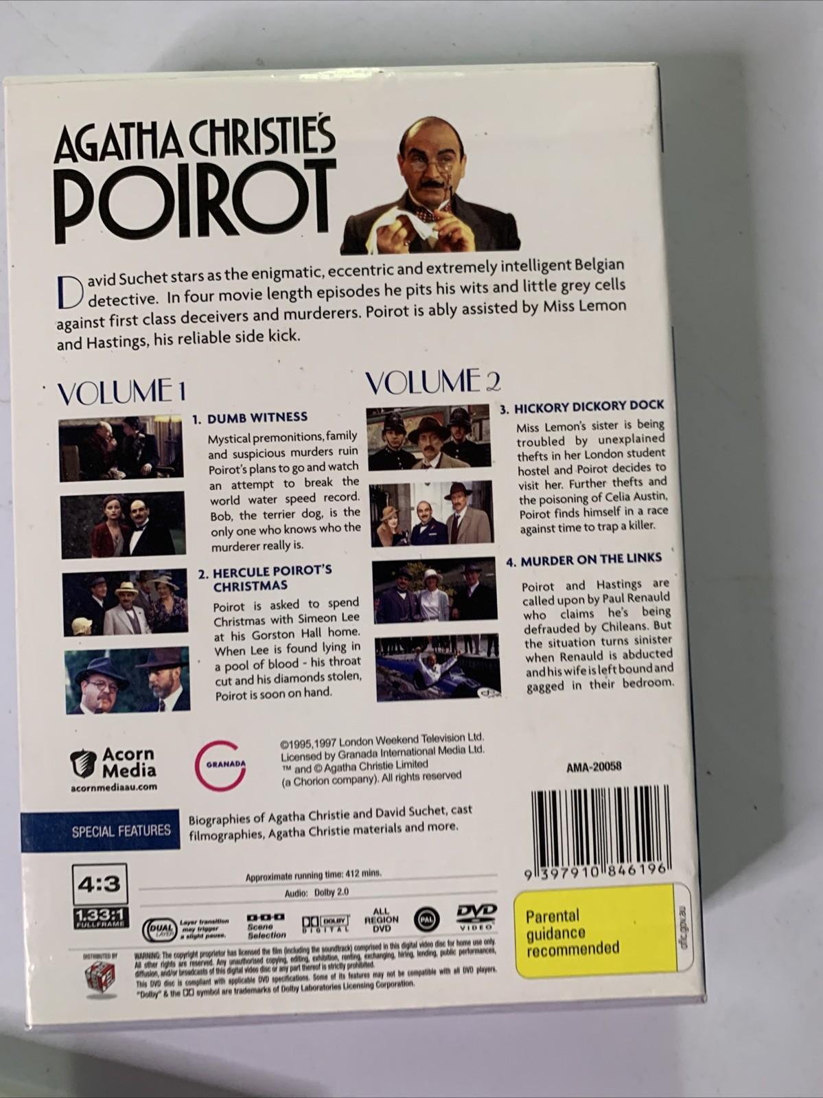 Agatha Christie Poirot : Series 6 (DVD, 1996, 4-Discs) All Regions