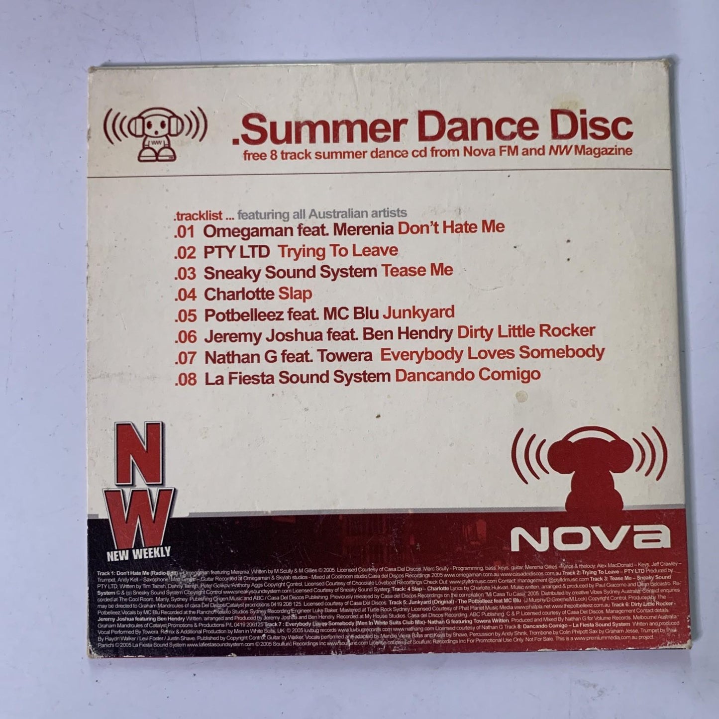 Various – Summer Dance Disc Nova (CD, 2000)
