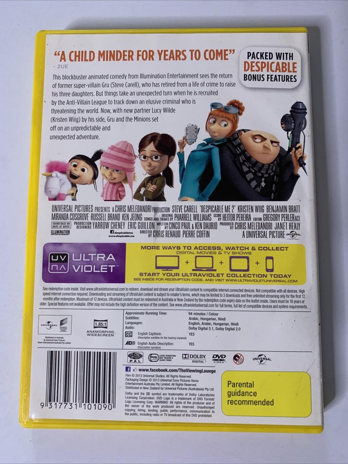 Despicable Me 2 (DVD, 2013) Animation Region 4 &2