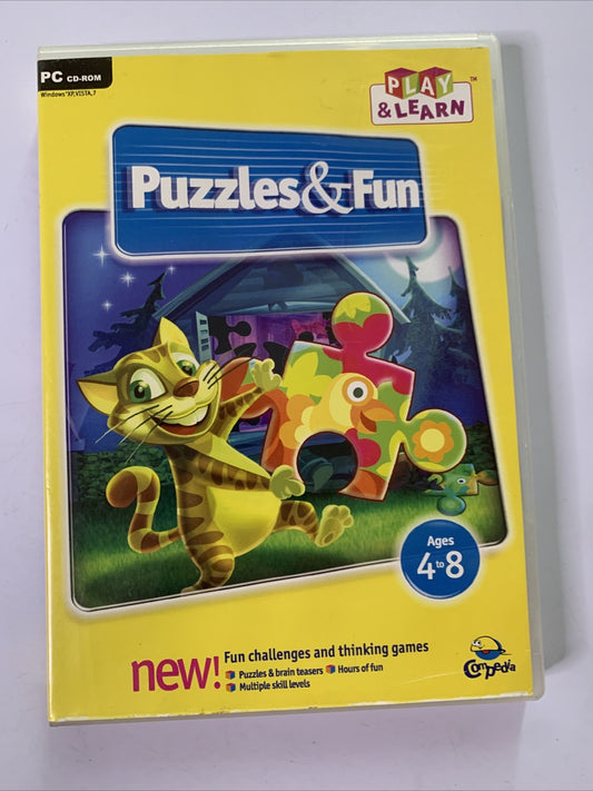 Play & Learn: Puzzles & Fun PC CD-ROM Windows Educational Game