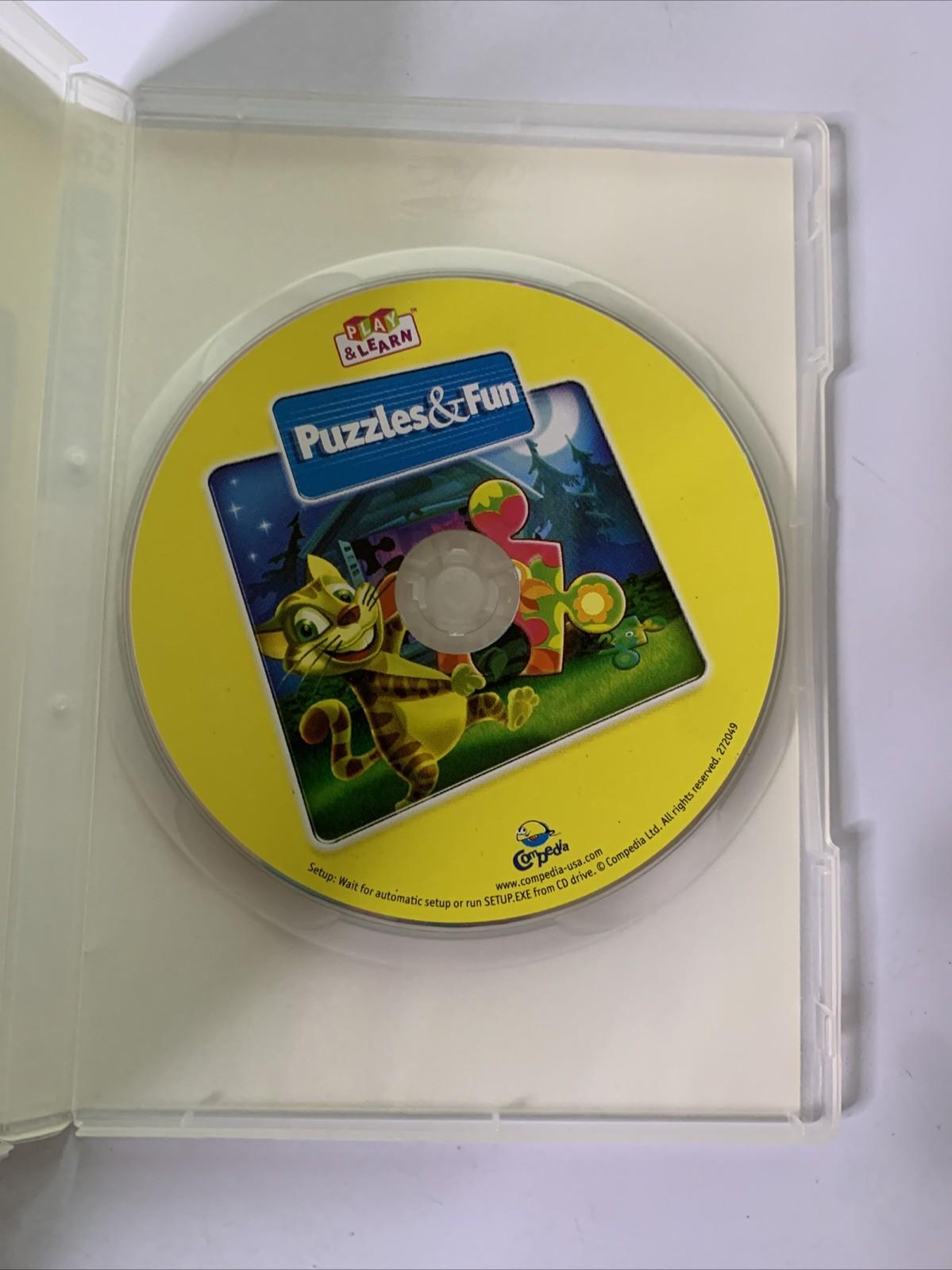 Play & Learn: Puzzles & Fun PC CD-ROM Windows Educational Game