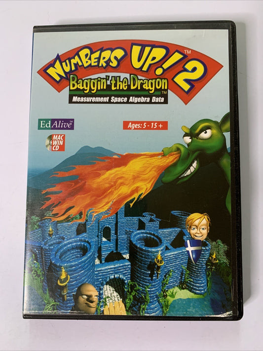 Numbers Up! 2 : Baggin' The Dragon PC CD-ROM Windows Mac Educational Game