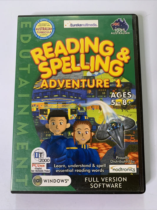 Reading & Spelling: Adventure 1 PC CD-ROM Windows Educational Game